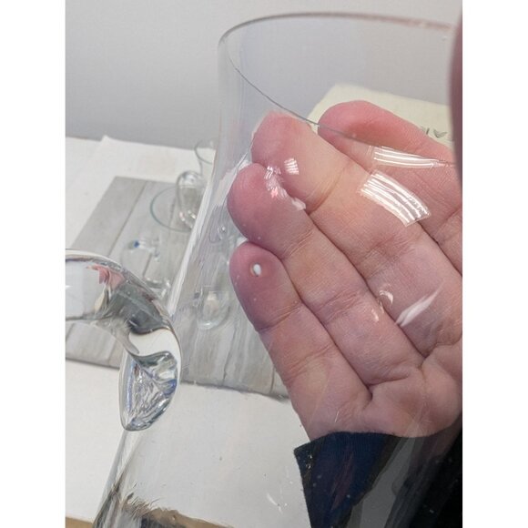 Farberware Set Of 4 Irish Coffee Hot Cold Clear Footed Mugs 5 1/4" - Picture 5 of 6